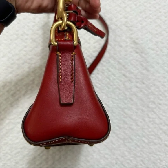 Dooney & Bourke Florentine Cameron Crossbody Red Leather - Picture 13 of 16